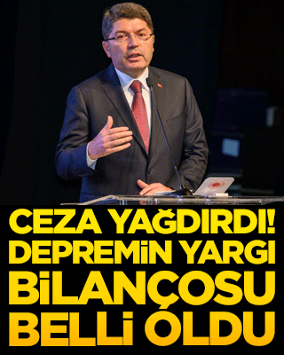 Ceza yağdırdı! Depremin yargı bilançosu belli oldu