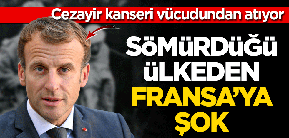 Cezayir kanseri vücudundan atıyor! Sömürdüğü ülkeden Fransa’ya şok