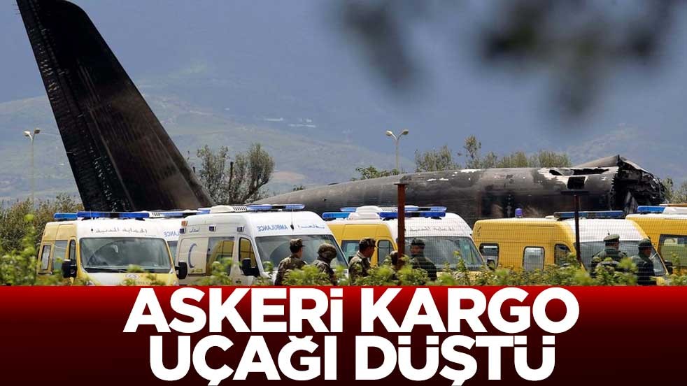 Askeri kargo uçağı düştü