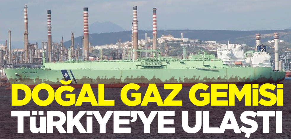 Cezayir'den yola çıkan doğal gazi gemisi Türkiye'ye ulaştı