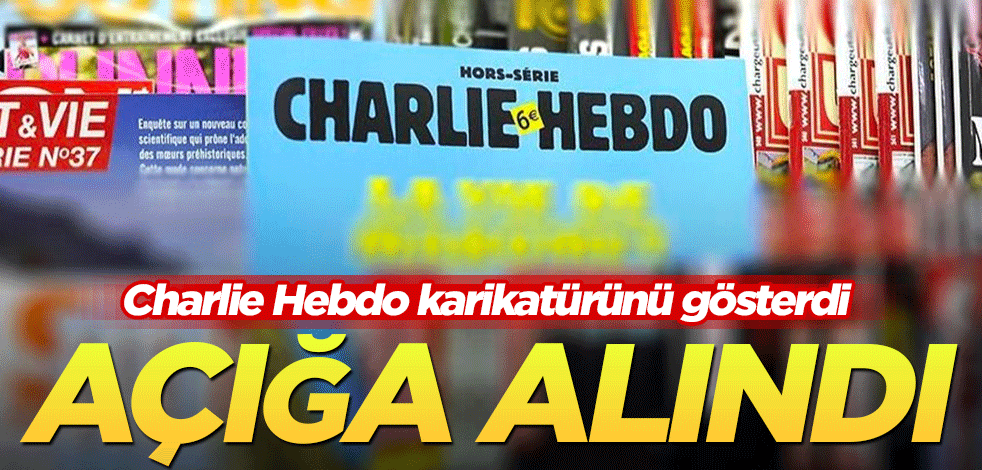 Charlie Hebdo karikatürünü gösterdi, açığa alındı