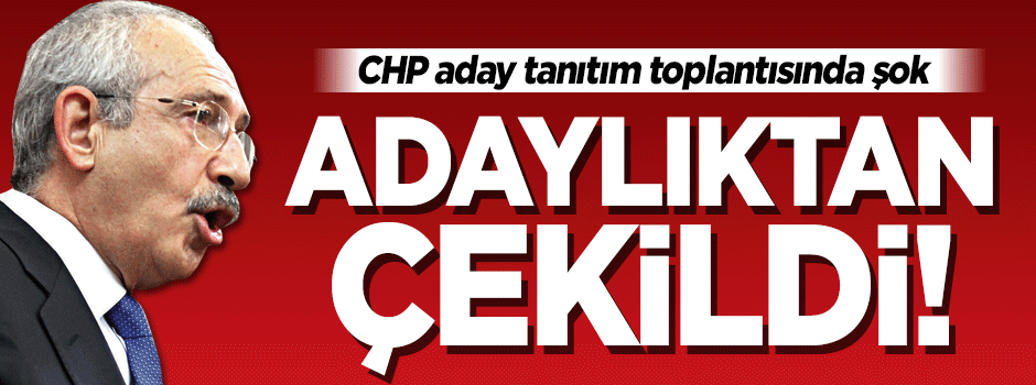 CHP aday tanıtım toplantısında şok!