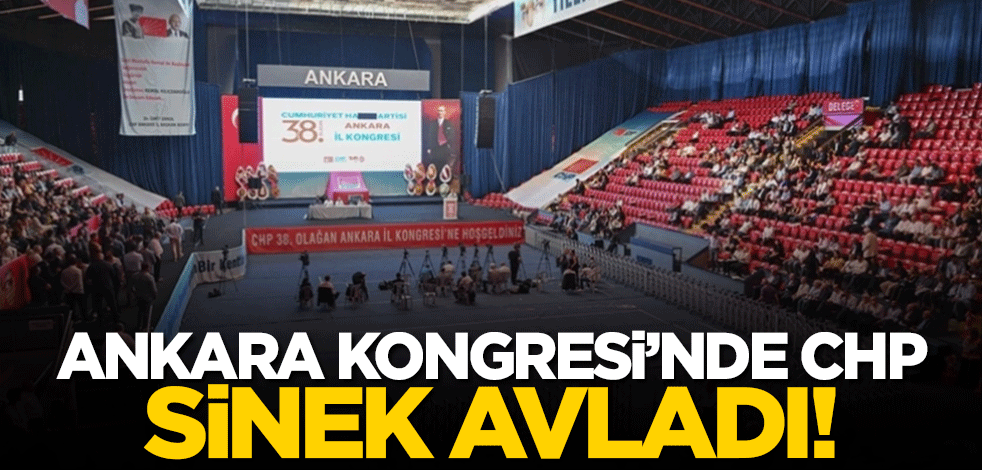 CHP boş salonda Ankara İl Kongresi düzenledi!