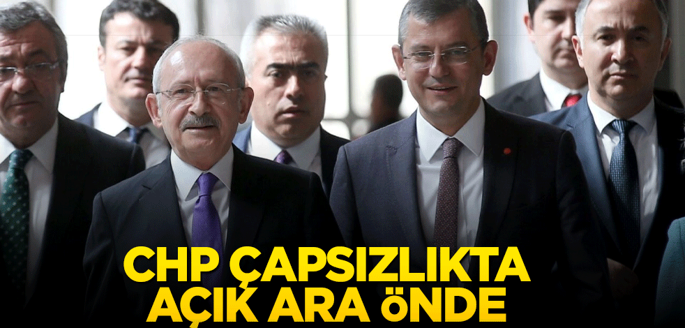 CHP çapsızlıkta açık ara önde
