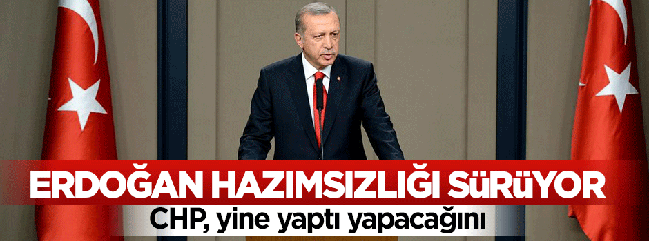 CHP, Cumhurbaşkanı Erdoğan için YSK'ya başvurdu