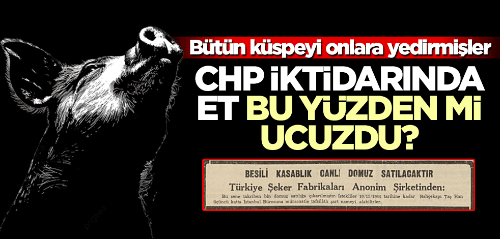 CHP dönenimde et bu yüzden mi ucuzdu?