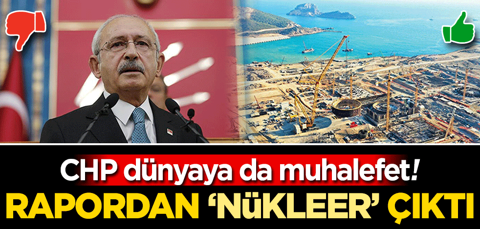 CHP dünyaya da muhalefet! Rapordan 'nükleer' çıktı
