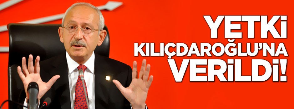 CHP grubundan Kılıçdaroğlu'na aday yetkisi