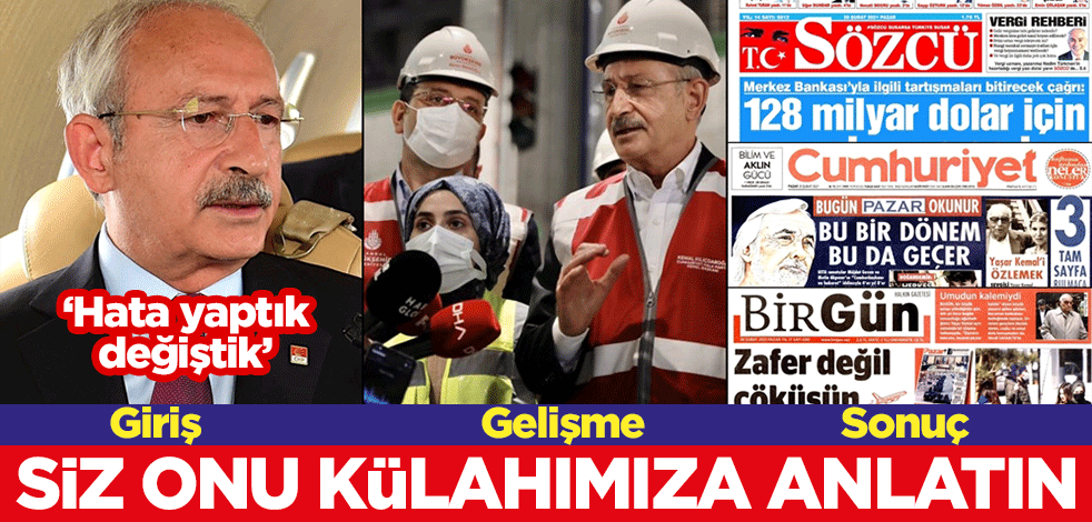 CHP "Hata yaptık, değiştik" diyor ama... Siz onu bizim külahımıza anlatın