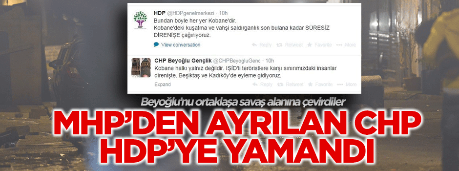 CHP-HDP organizasyonundaki eylemlerde terör estirdiler