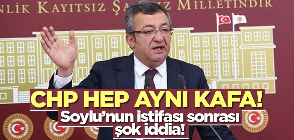 CHP hep aynı kafa! "Soylu'nun yemini düşmüştür"