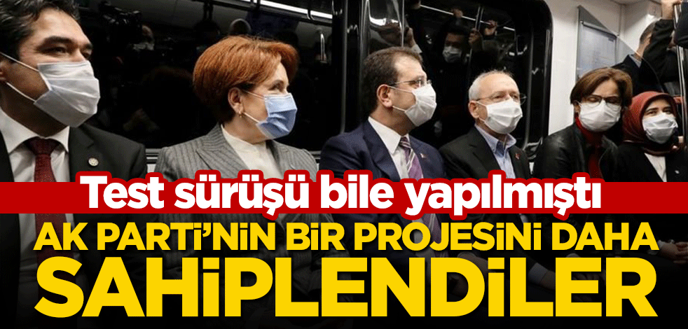 CHP ile İP, AK Parti'nin test sürüşünü yaptığı hazır projeyi de sahiplendi!
