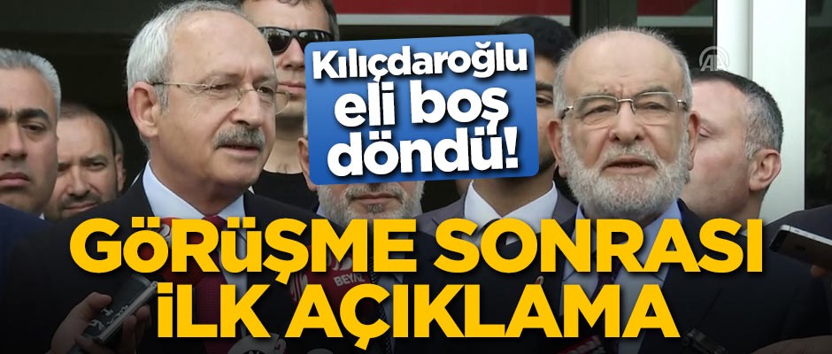 CHP Karamolloğlu ziyaretinden eli boş döndü