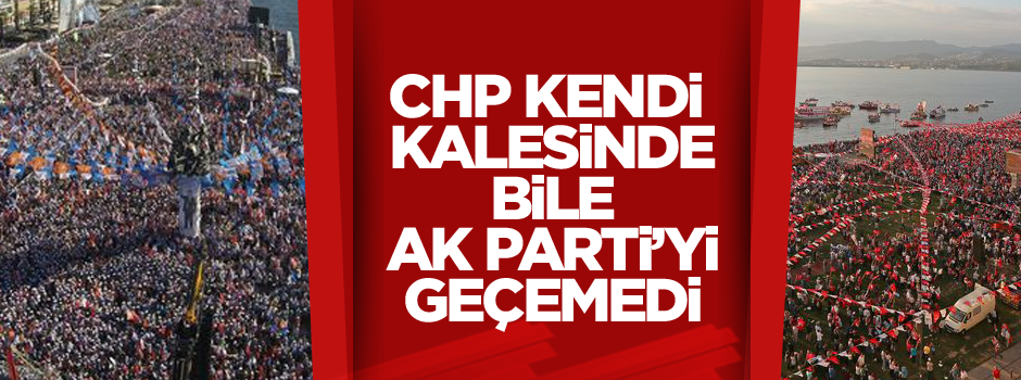 CHP kendi kalesinde bile Ak Parti'yi geçemedi