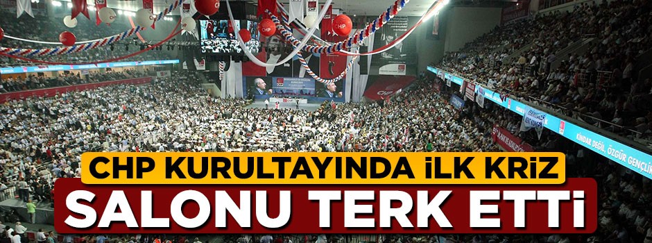CHP kurultayında ilk kriz! Murat Karayalçın Salonu terk etti