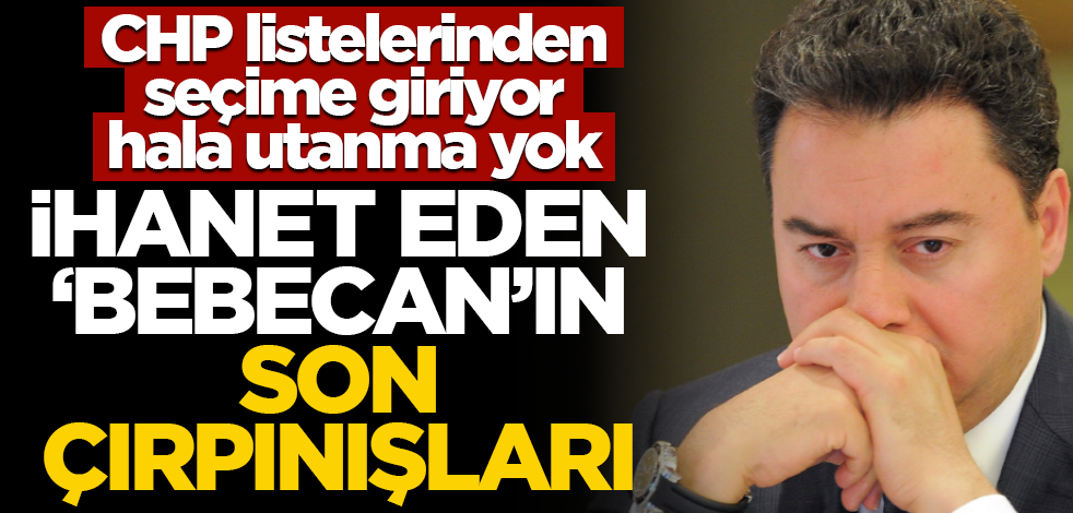 CHP listelerinden seçime giriyor hala utanma yok! İhanet eden ‘Bebecan’ın son çırpınışları