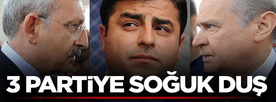 CHP, MHP ve HDP'nin itirazlarına ret