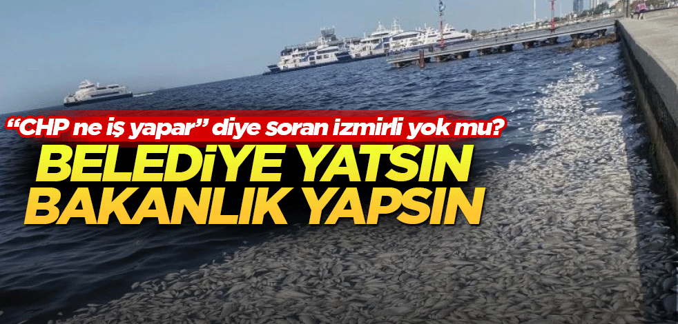 "CHP ne iş yapar" diye soran İzmirli yok mu? Belediye yatsın bakanlık yapsın