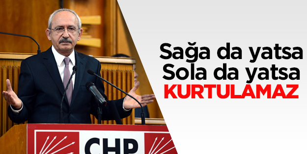 CHP sağa da yatsa kurtulmaz sola da yatsa kurtulmaz