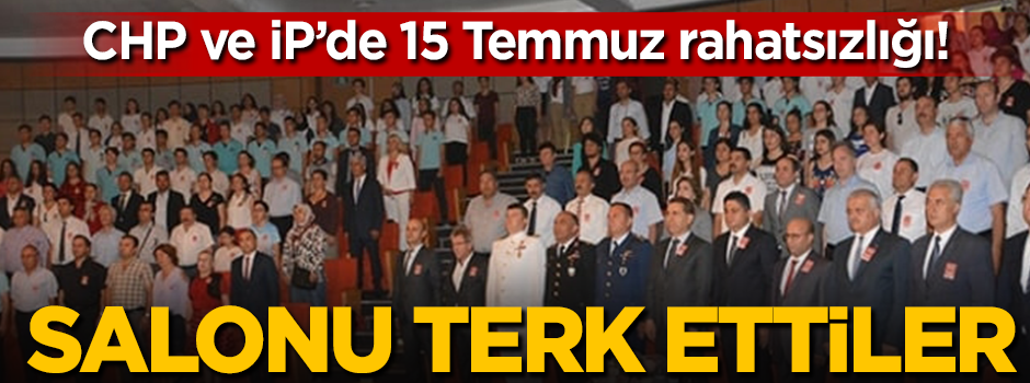 CHP ve İP'li başkanlardan 15 Temmuz rahatsızlığı!