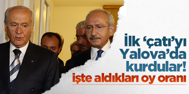 CHP ve MHP ilk 'çatı'yı Yalova'da kurdu!