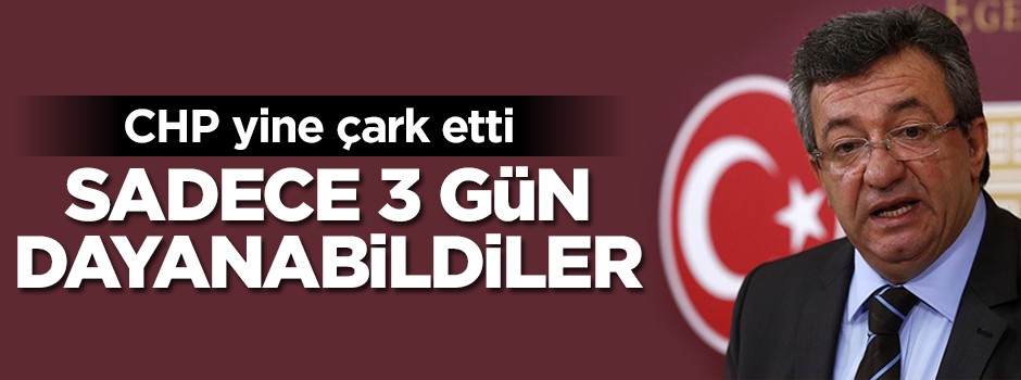 CHP yine çark etti