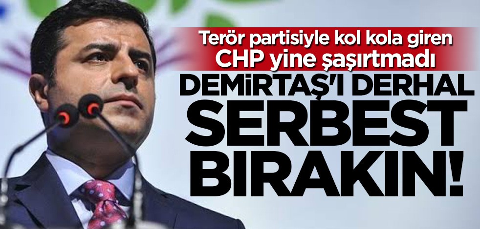 CHP yine şaşırtmadı: Demirtaş'ı derhal serbest bırakın