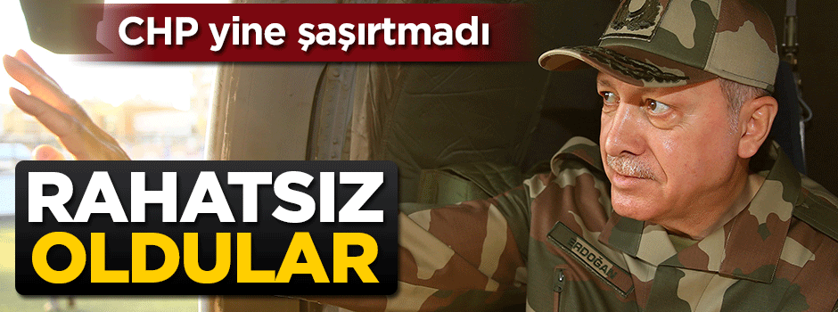 CHP yine şaşırtmadı... Rahatsız oldular