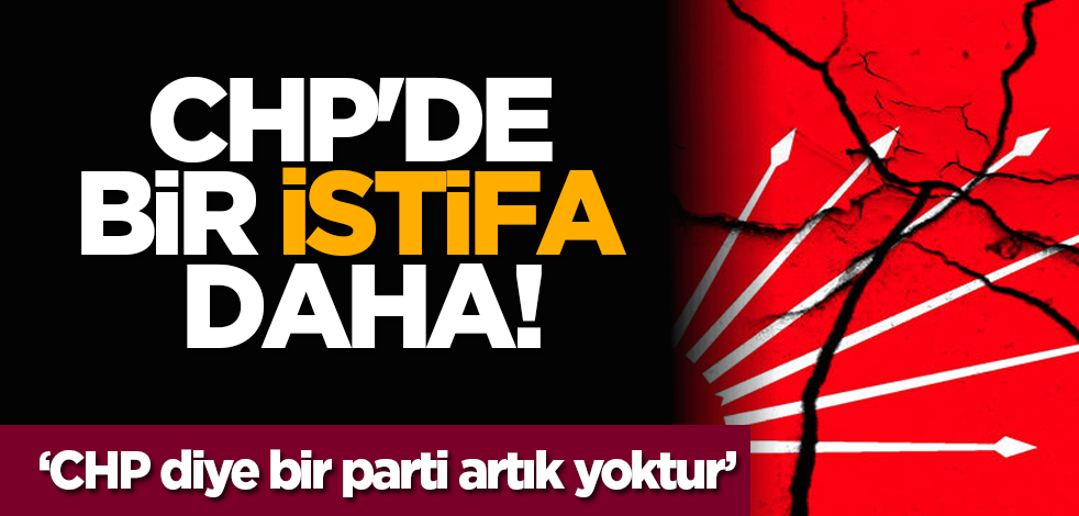 CHP'de bir istifa daha!