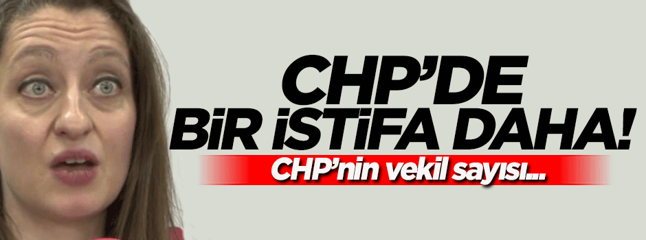 CHP'de bir istifa daha! Genel Kurul'da oylanacak...