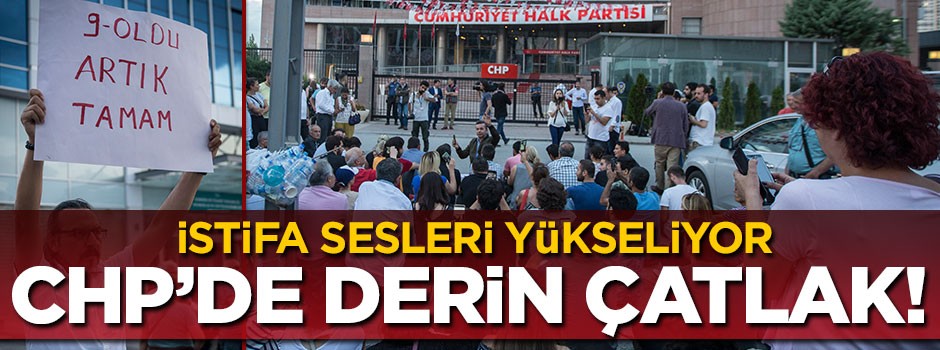 CHP'de büyük kriz! İstifa sesleri yükseliyor