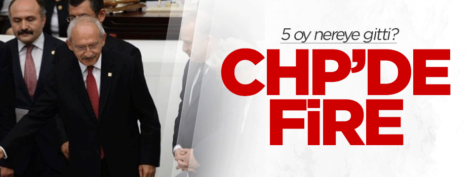 CHP'de fire: 5 oy nereye gitti?