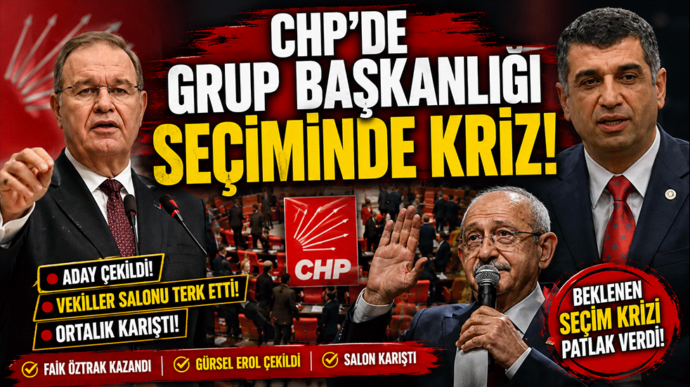 CHP'de Grup Başkanlığı seçiminde kriz! Aday çekildi, vekiller salonu terk etti