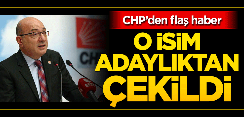 CHP'de İlhan Cihaner adaylıktan çekildi