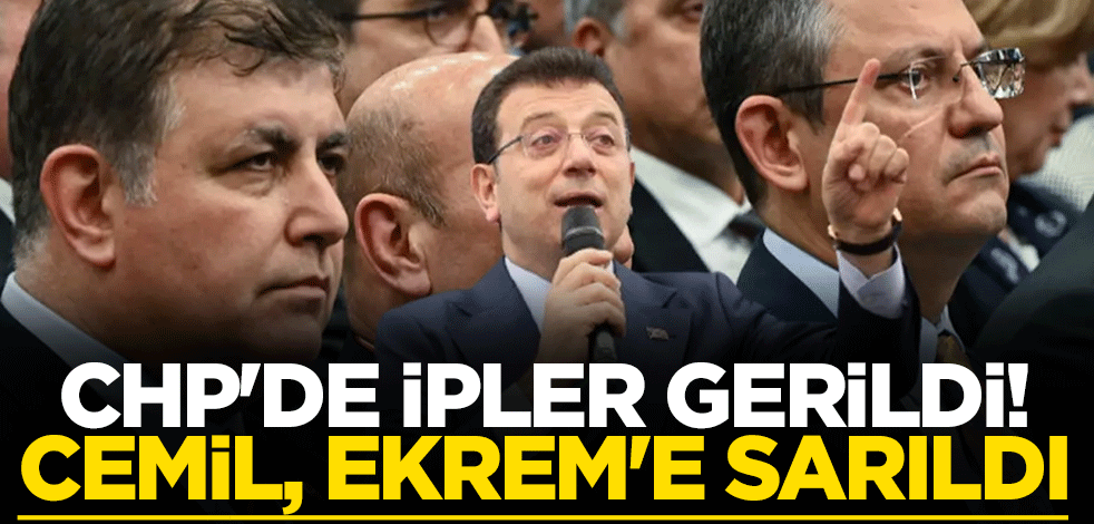 CHP'de ipler gerildi! Cemil Tugay, Ekrem İmamoğlu'na sarıldı