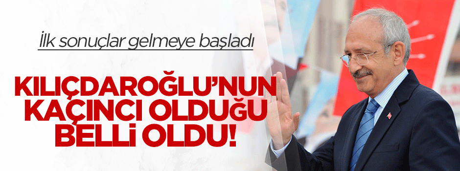 CHP'de ön seçim sonuçları belli oluyor