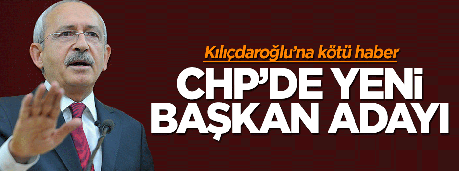 CHP'de yeni başkan adayı