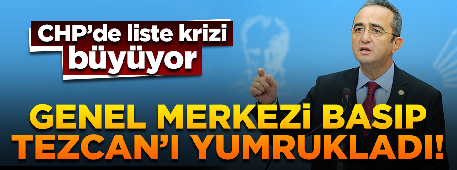 CHP'de yumruklar konuştu! Tuncay Özkan, Bülent Tezcan'ın odasını bastı