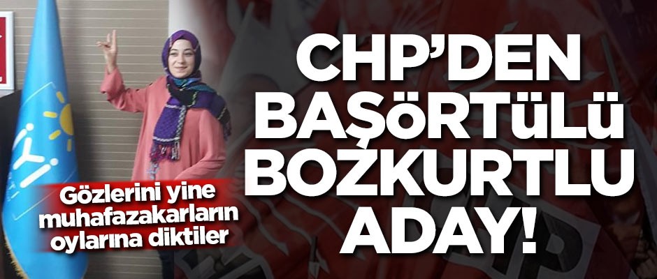 CHP'den başörtülü, bozkurtlu aday!