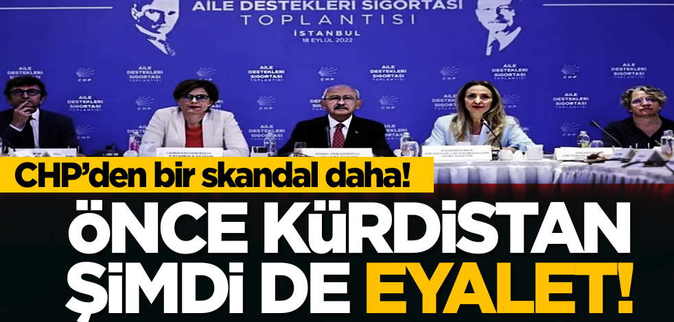 CHP’den bir skandal daha! Önce Kürdistan şimdi de eyalet!
