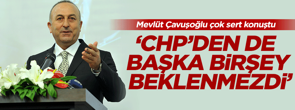 'CHP'den de başka birşey beklenmezdi'