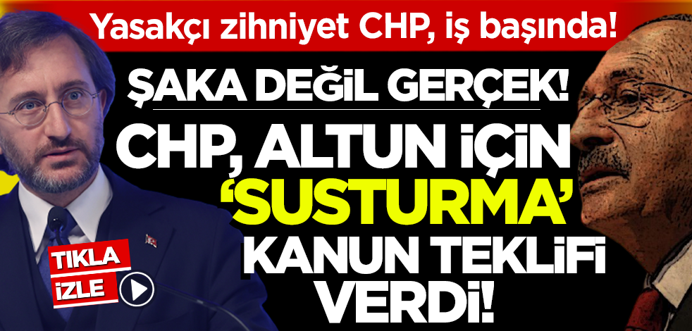 CHP'den 'Fahrettin Altun'u susturma' kanun teklifi