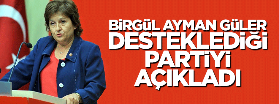 CHP'den istifa eden Birgül Ayman Güler, İşçi Partisi'ni destekleyecek