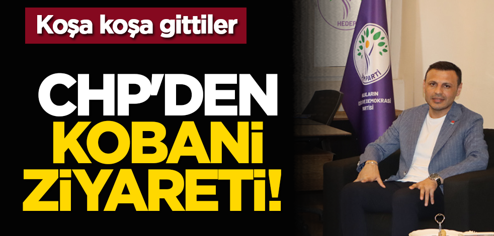 CHP'den Kobani ziyareti! Koşa koşa gittiler