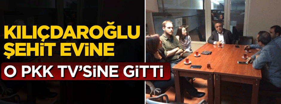 CHP'den PKK televizyonuna destek ziyareti
