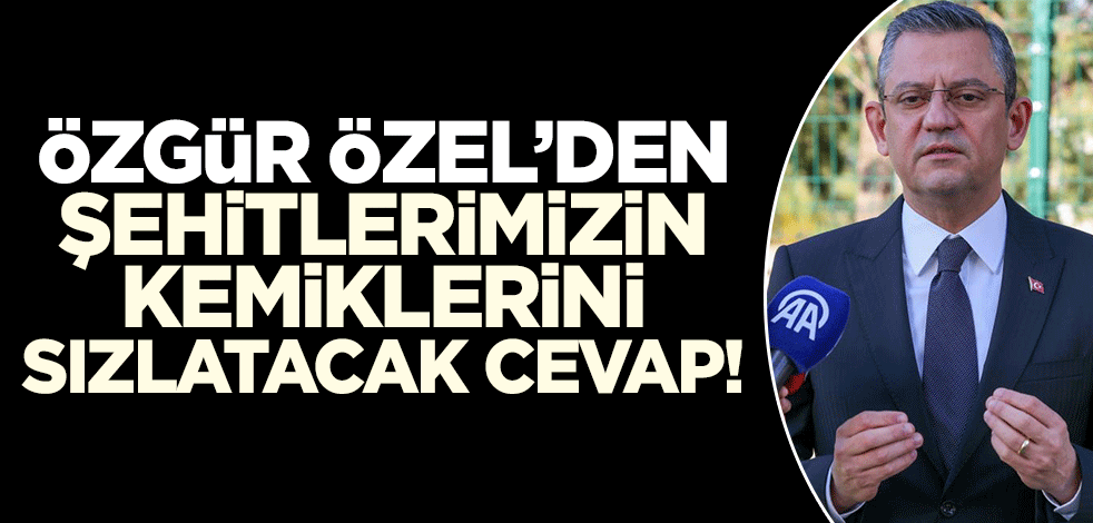CHP'den şehitlerimizin kemiklerini sızlatacak açıklama!