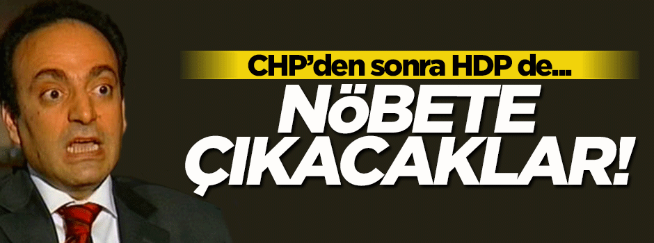 CHP'den sonra şimdi de HDP harekete geçiyor!