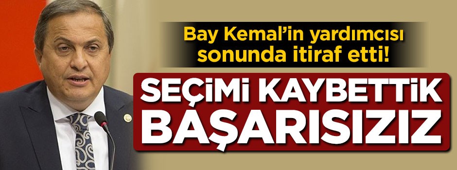 CHP'den tarihi itiraf: Mazerete gerek yok, başarısızız