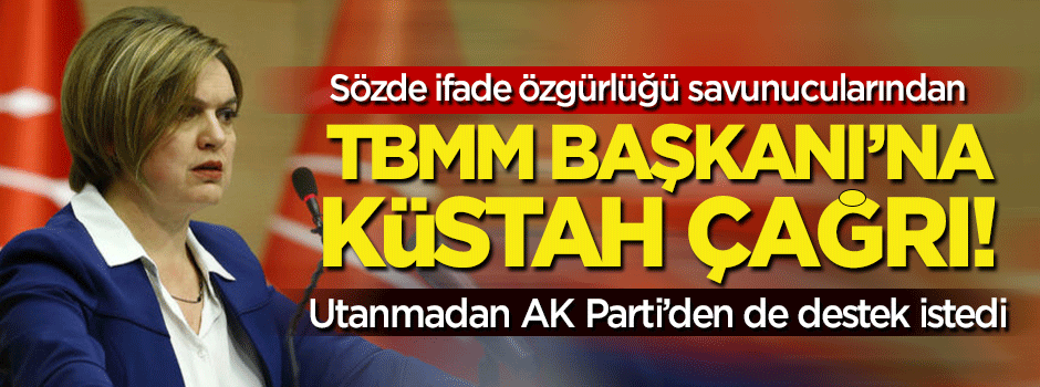 CHP'den TBMM Başkanı'na küstah çağrı!