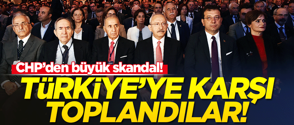 CHP'den Türkiye karşıtı toplantı! ABD-PKK'nın sözcülüğünü yaptılar